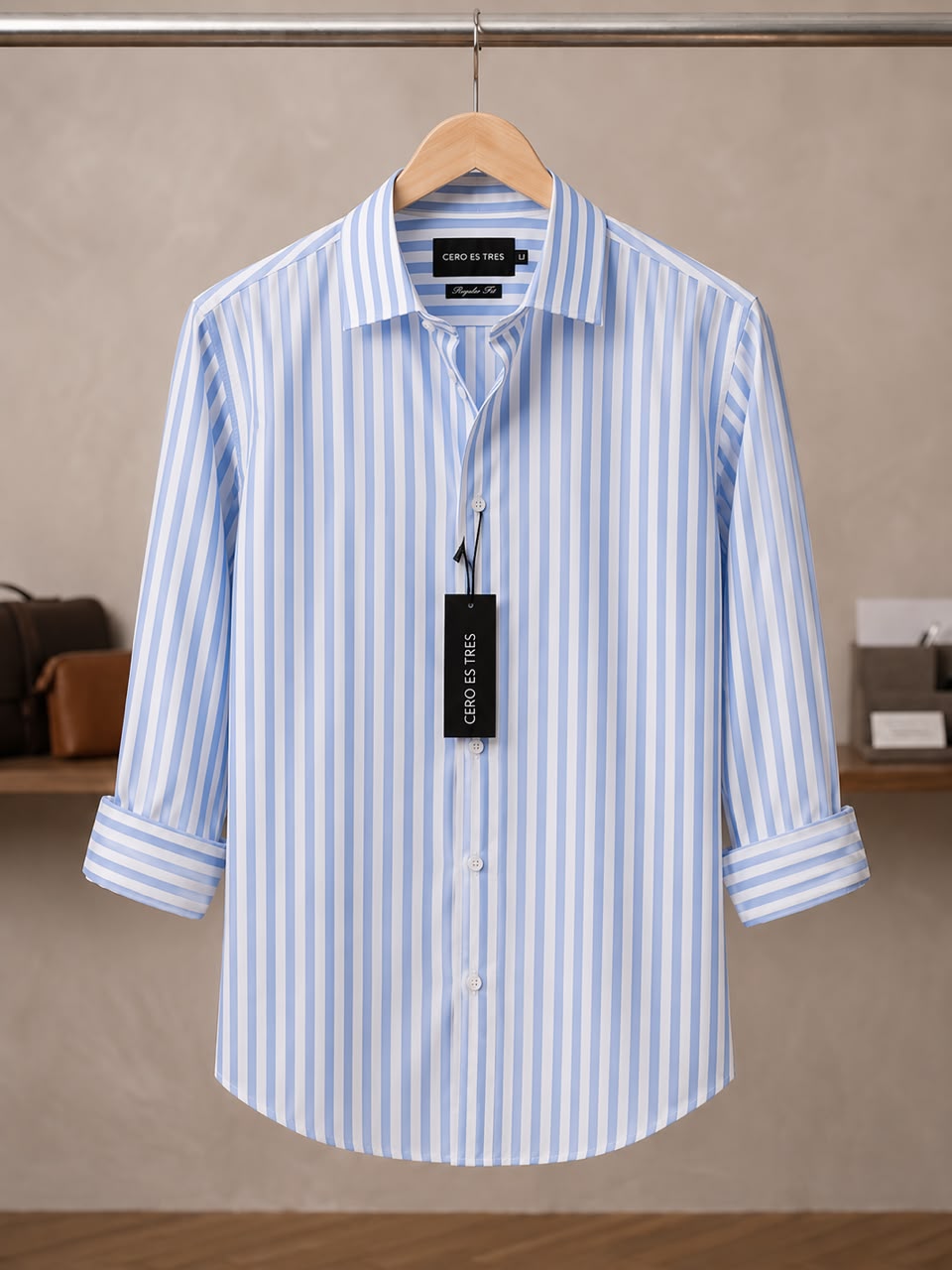 6535REGSPCE - CAMISA BREW CELESTE